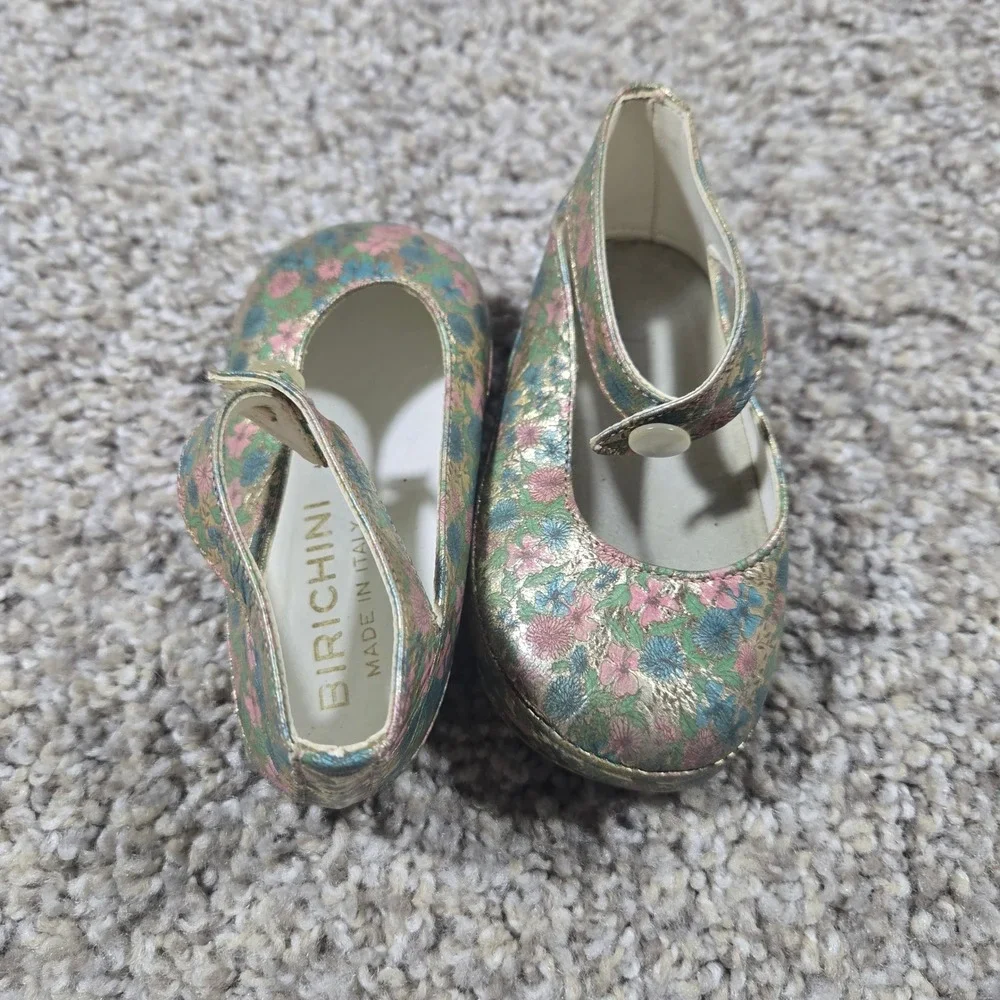 Birichini‎ Floral Tapestry Mary Janes - Made In Italy - Vintage
